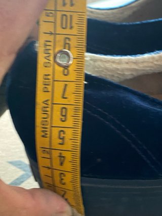 Zapatillas Superga Azul Terciopelo