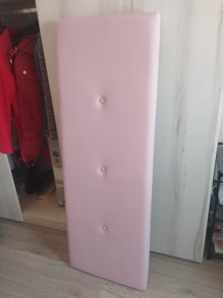 Cabecero polipiel rosa