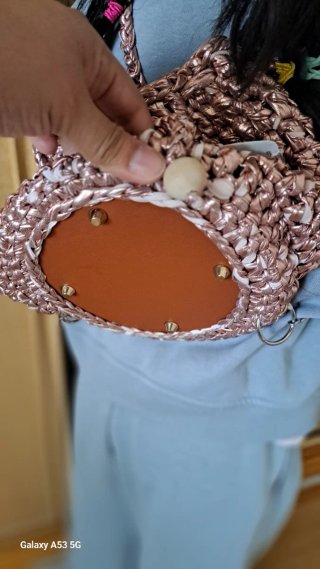Mochila tejida a mano para niñas/adolescentes
