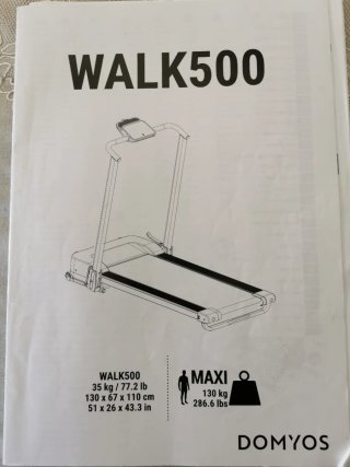 Cinta de andar plegable DOMYOS WALK500