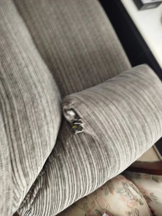 Sofá Cama Gris Rayas