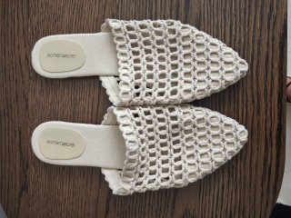 Sandalias Woman Secret crochet beige