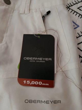 Pantalones de esquí Obermeyer blancos