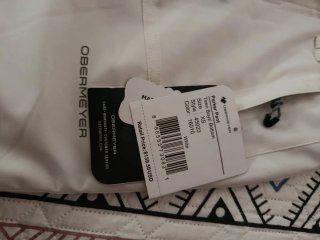 Pantalones de esquí Obermeyer blancos