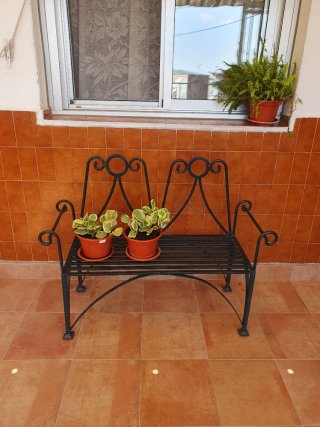 Banco de Hierro Forjado Negro