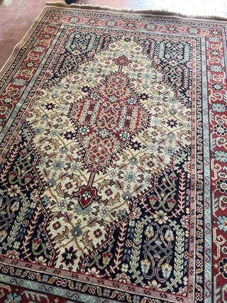 Tappeto Tabriz fatto a mano in lana, seta 189x153