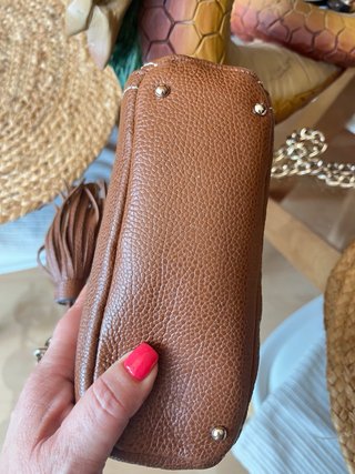 Bolso Purificación García Piel Marrón