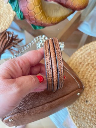 Bolso Purificación García Piel Marrón