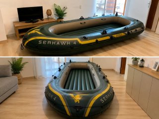 Vendo embarcación hinchable Intex Seahawk 4