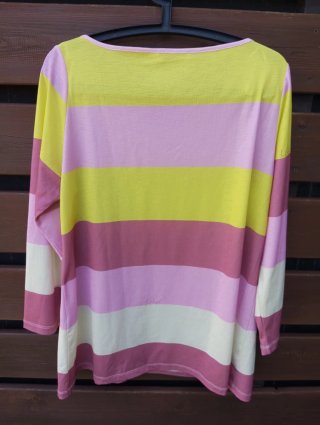 Jersey Miguel rayas rosa y amarillo T.46