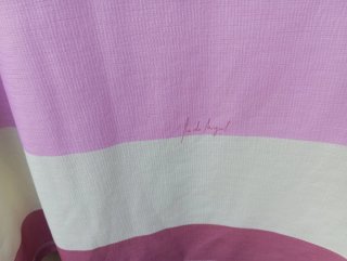 Jersey Miguel rayas rosa y amarillo T.46