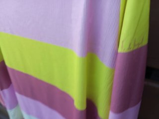 Jersey Miguel rayas rosa y amarillo T.46