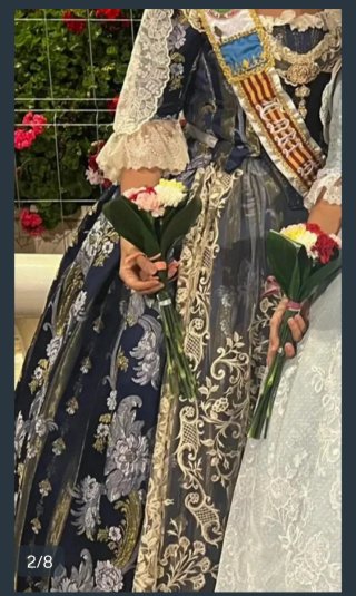 Traje de Fallera Talla 42/44 Azul