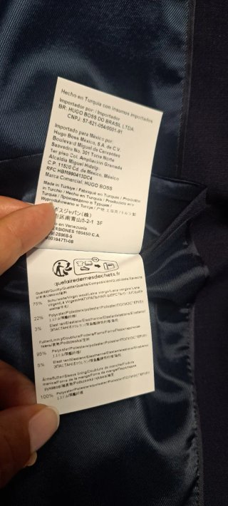 Americana Hugo Boss Talla 50 Azul Marino