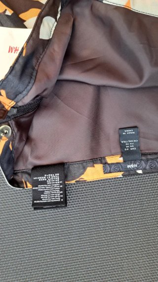 Gonna H&M fantasia floreale marrone taglia M