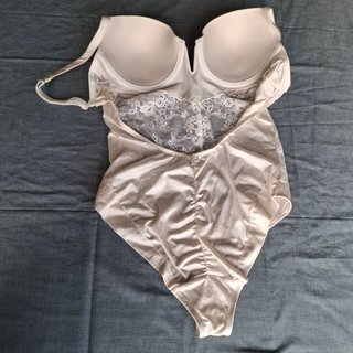 Body de encaje Promise Beige