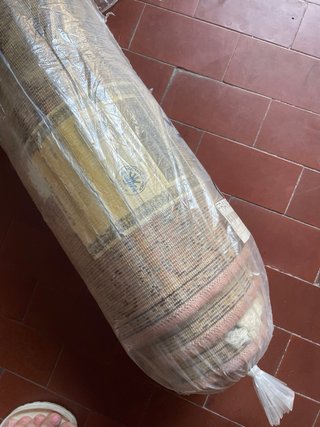 2 Tappeti Lana Certificati 120x60 Beige/Marrone nu