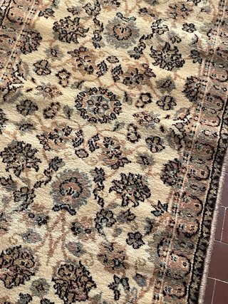 2 Tappeti Lana Certificati 120x60 Beige/Marrone nu