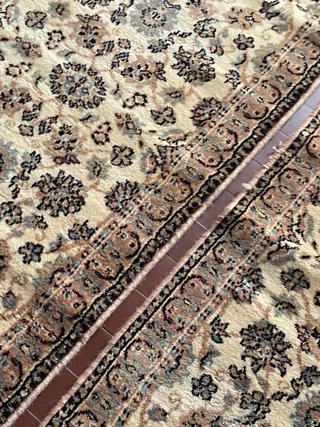 2 Tappeti Lana Certificati 120x60 Beige/Marrone nu
