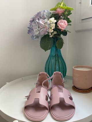 Sandali Hermes Santorini Rosa Taglia 38
