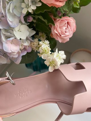 Sandali Hermes Santorini Rosa Taglia 38