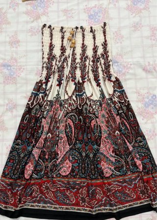 Vestido Boho DODO Estampado Palabra de Honor