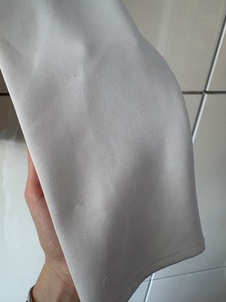Zara Sudadera Blanca Tela Brillante