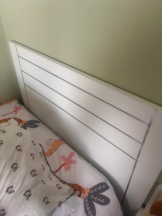 Cómoda, cabecero y mesilla blanco