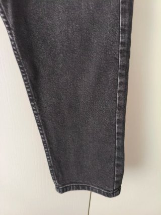 Pantalones vaqueros anchos mujer negros