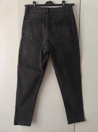 Pantalones vaqueros anchos mujer negros