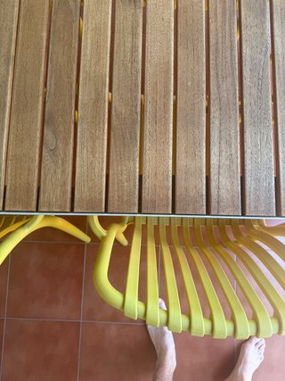 Mesa de exterior con 8 sillas