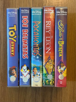 Lote 5 Películas Disney VHS Clásicos