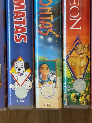 Lote 5 Películas Disney VHS Clásicos