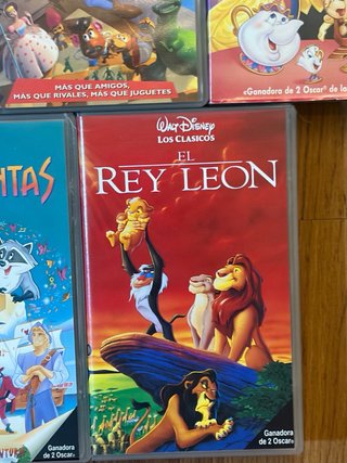 Lote 5 Películas Disney VHS Clásicos