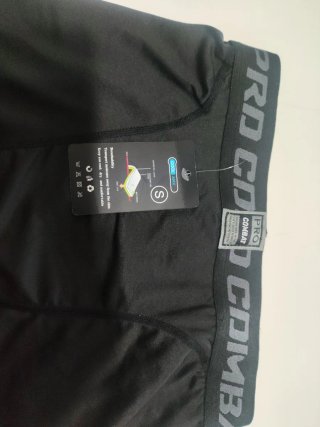 Mallas PRO COMBAT running negras Talla S