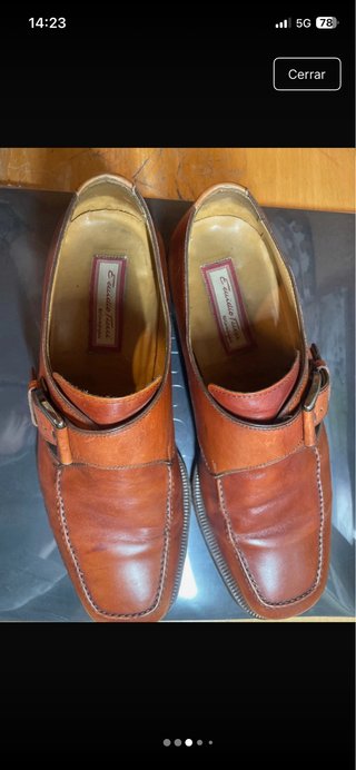 Zapatos Emidio Tucci Hebilla Cuero Talla 41