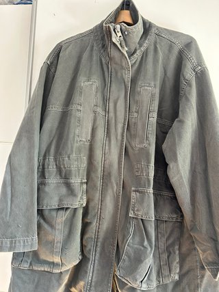 Chaqueta Zara Gris streetwear