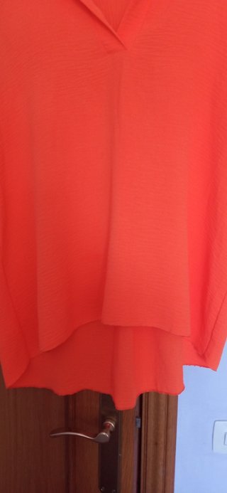 Blazer sin mangas naranja mujer