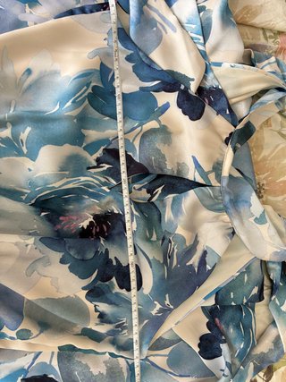Vestido Maxi Floral Azul y Blanco