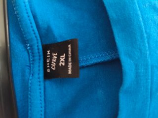 Vestido de verano mujer azul talla XXL