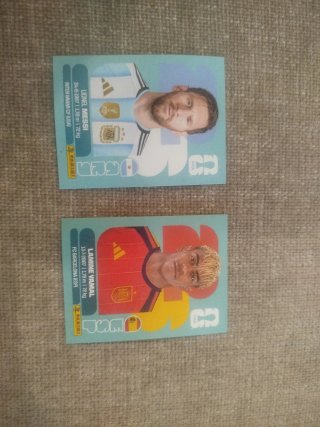 Cromo Messi y Lamine Mundial 2026.