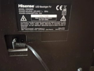 Smart TV Hisense  43" con pantalla fundida cambiar