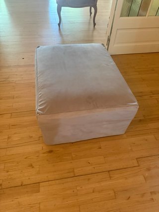 Puf KIVIK Ikea Funda con funda a medida beige