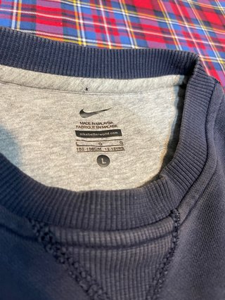 Sudadera Nike niño 12-13 años azul logo bordado