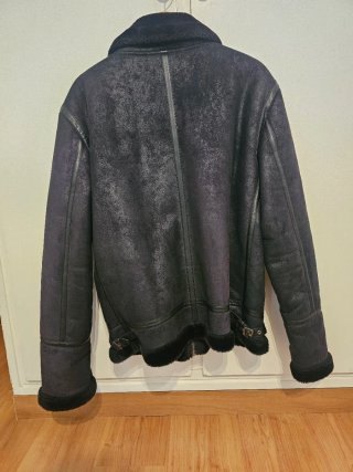 Chaqueta Aviador Negra Piel Sintética