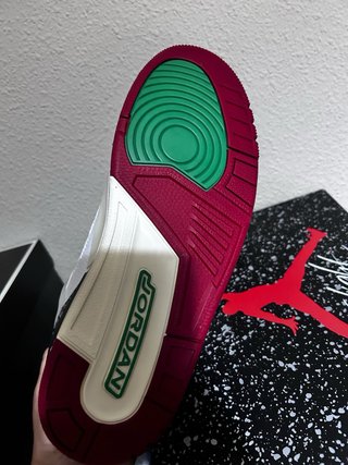 Jordan Zapatillas Blancas y Rojas