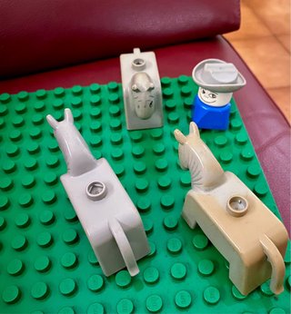 Lotto Duplo Lego Anni '70/'80 Cowboy e Cavalli