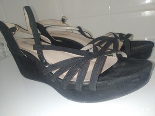 Sandalias Belle Women ante negro Talla 41