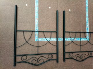 2 Testiere in Ferro Battuto 90cm Nere