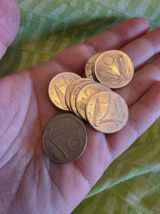 11 pezzi 10 Lire Italiane